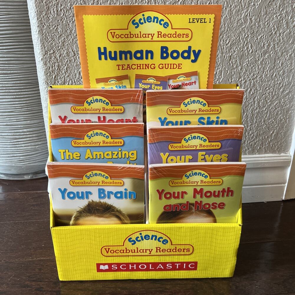 Scholastic Science Vocabulary Readers Human Body Level 1, 36 Sealed Books Set